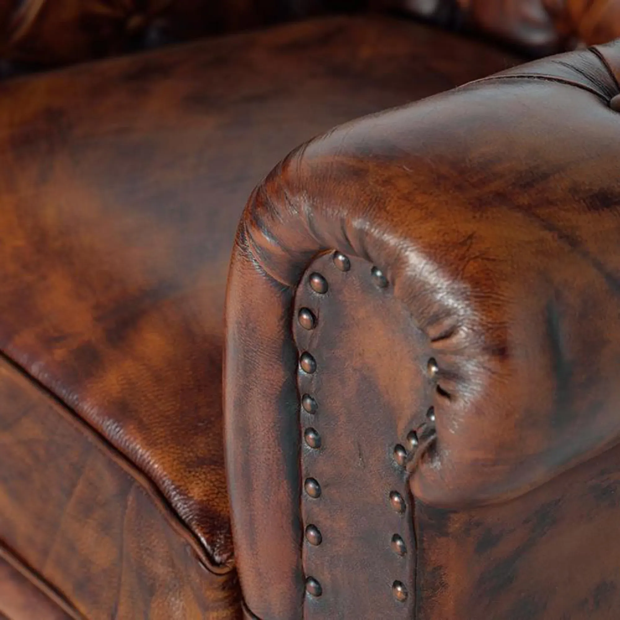 Calistoga Chester Armchair - Brown, Leather