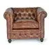 Calistoga Chester Armchair - Brown, Leather