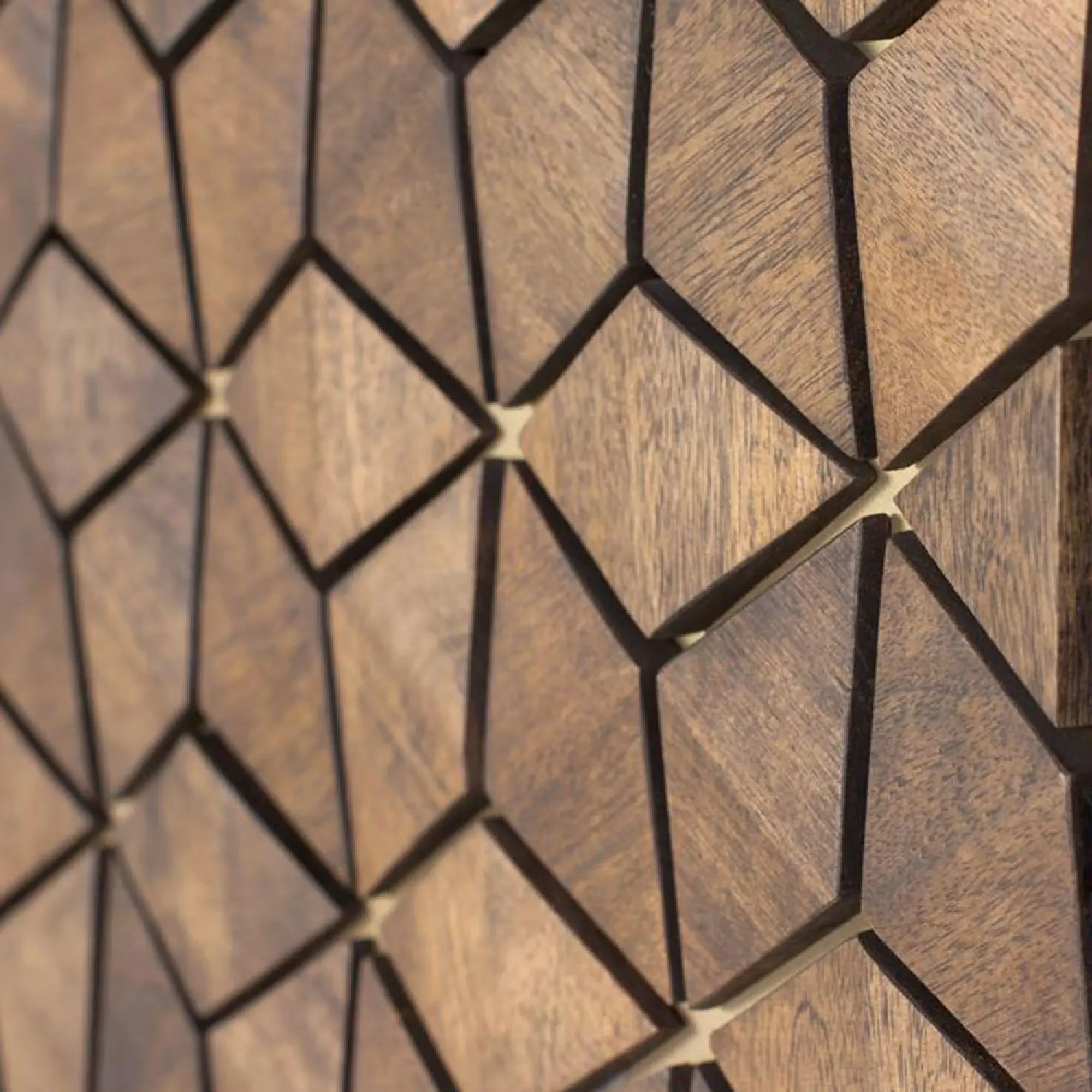 Caltan 3 Door Bookcase - Walnut, Mango Wood