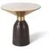 Cardiff Round End Table - White, Marble