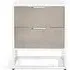 Ceris 2 Drawer Bedside Cabinet - Beige, White