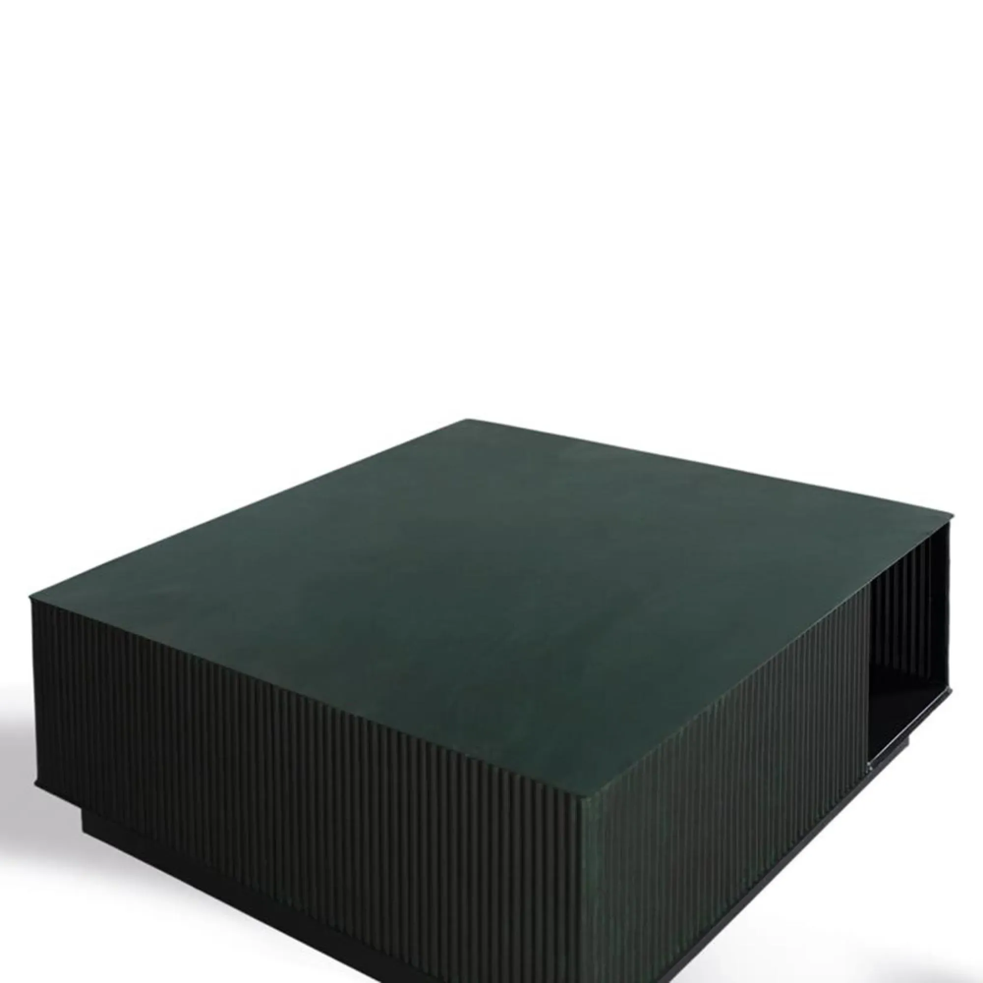 Chamamba Square Coffee Table - Dark Green, Metal