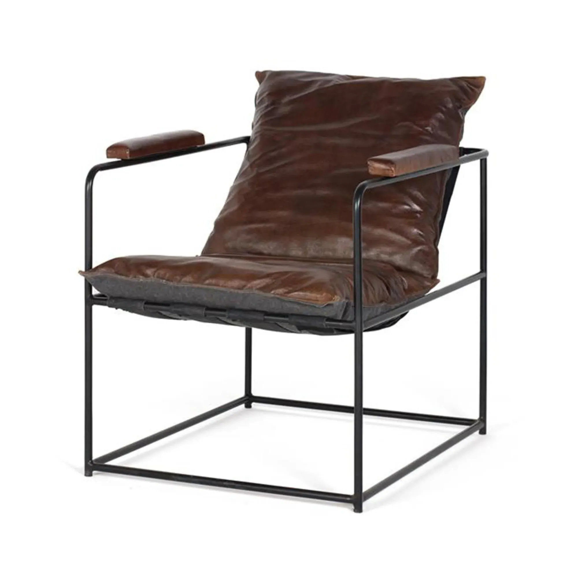 Cheriton Armchair - Brown, Leather