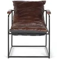 Cheriton Armchair - Brown, Leather