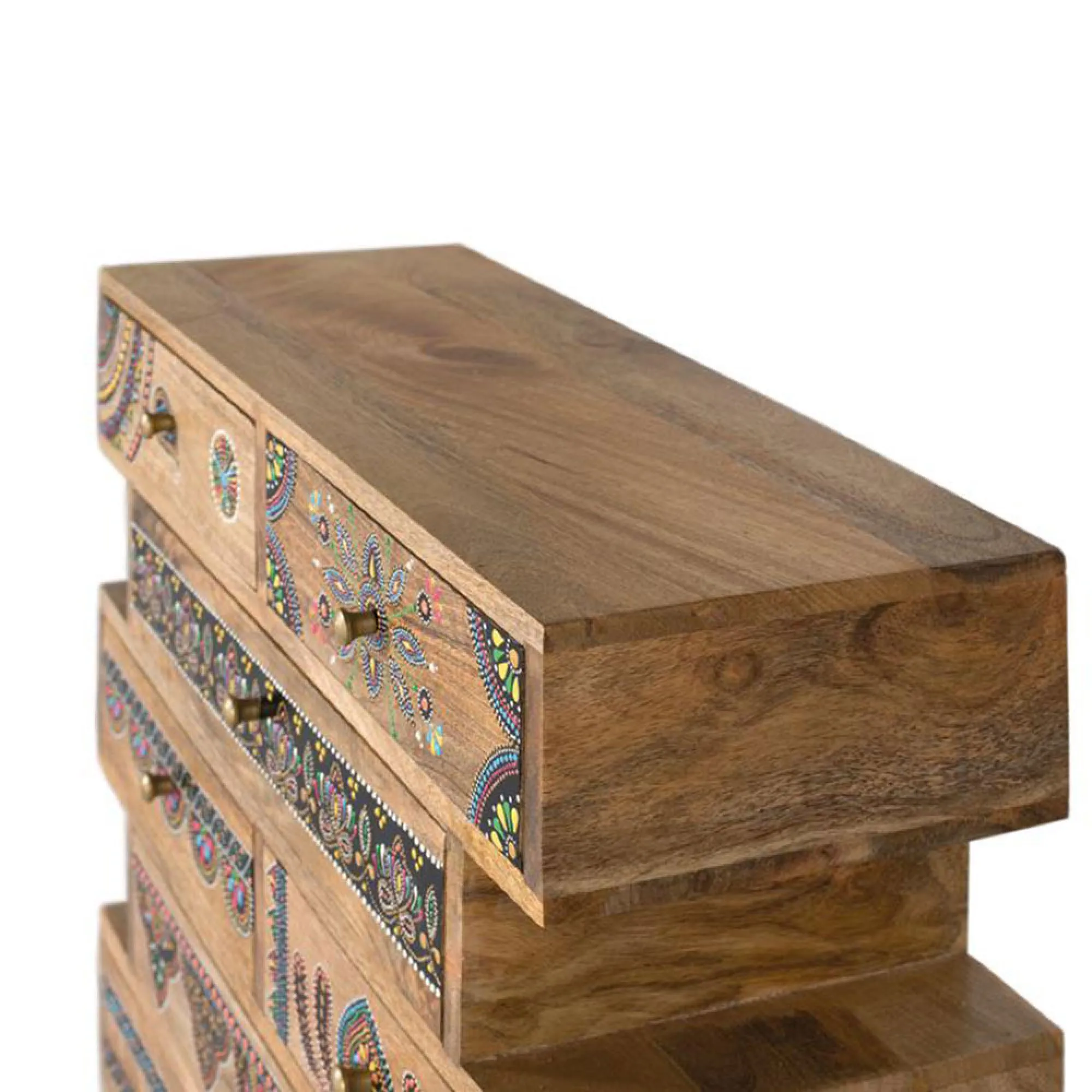 Chieti 8 Drawer Chest - Natural, Mango Wood