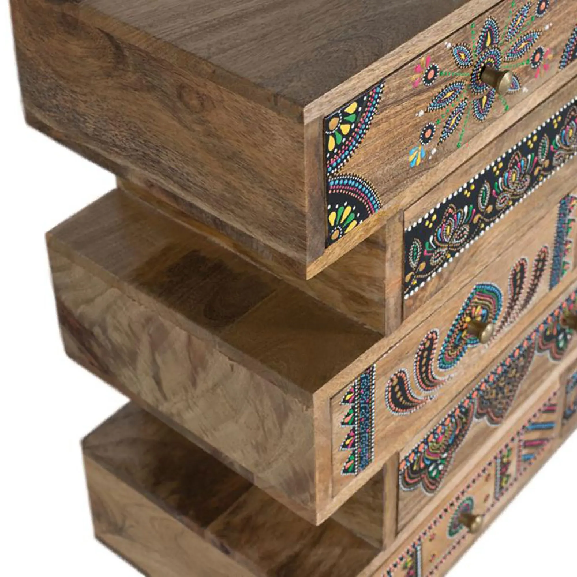 Chieti 8 Drawer Chest - Natural, Mango Wood