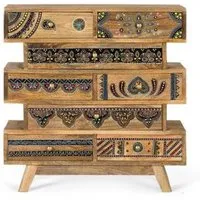 Chieti 8 Drawer Chest - Natural, Mango Wood