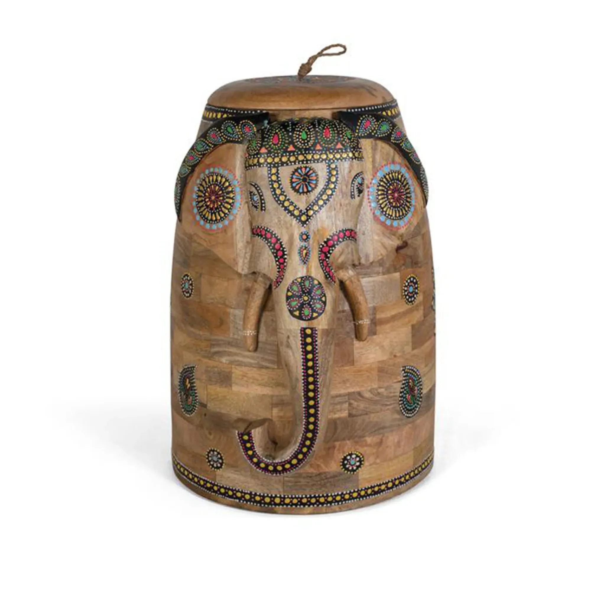 Chieti Elephant Vase - Natural, Mango Wood