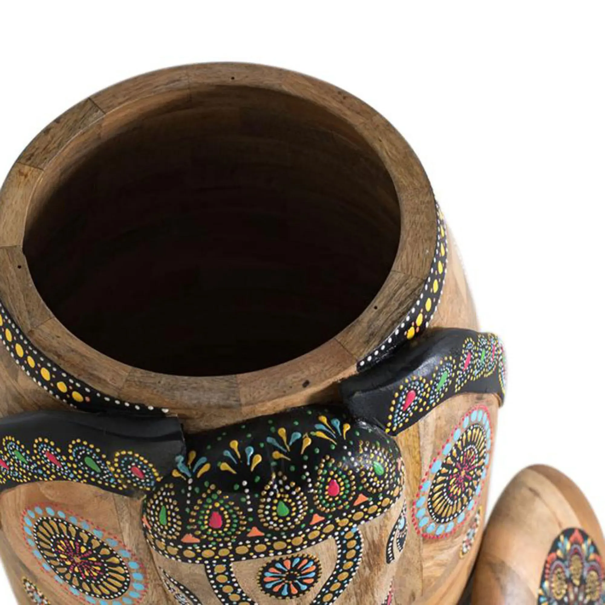 Chieti Elephant Vase - Natural, Mango Wood