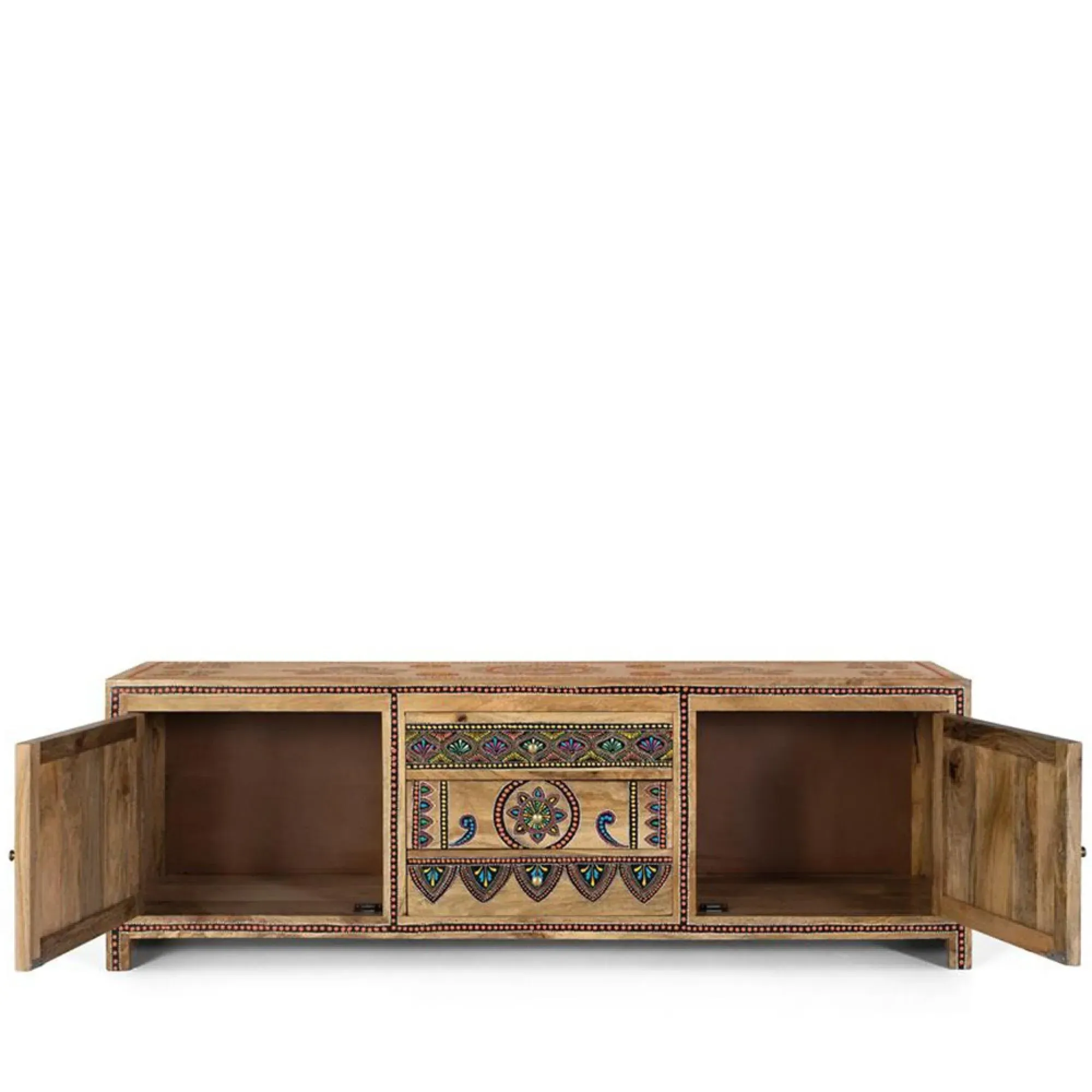 Chieti Storage TV Unit - Natural, Mango Wood