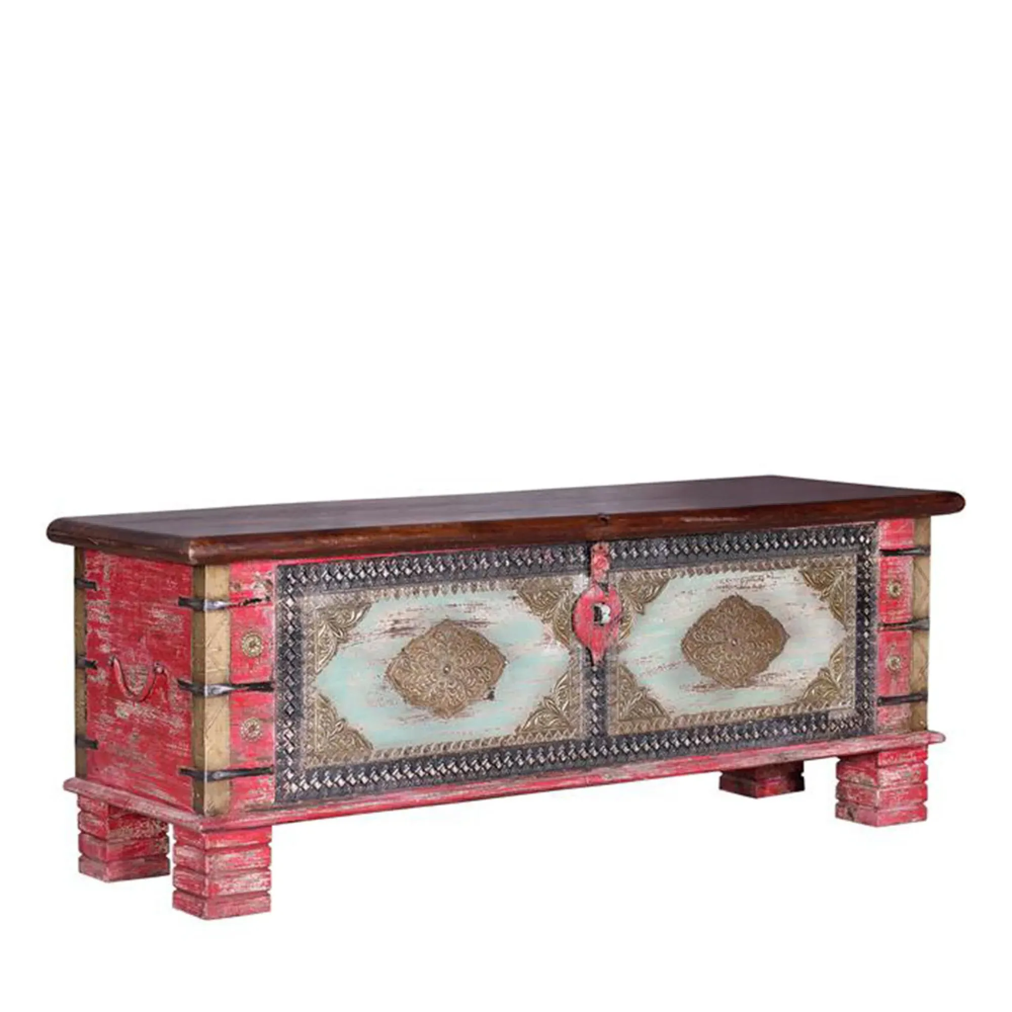 Dambach Storage Trunk - Bronze, Mango Wood