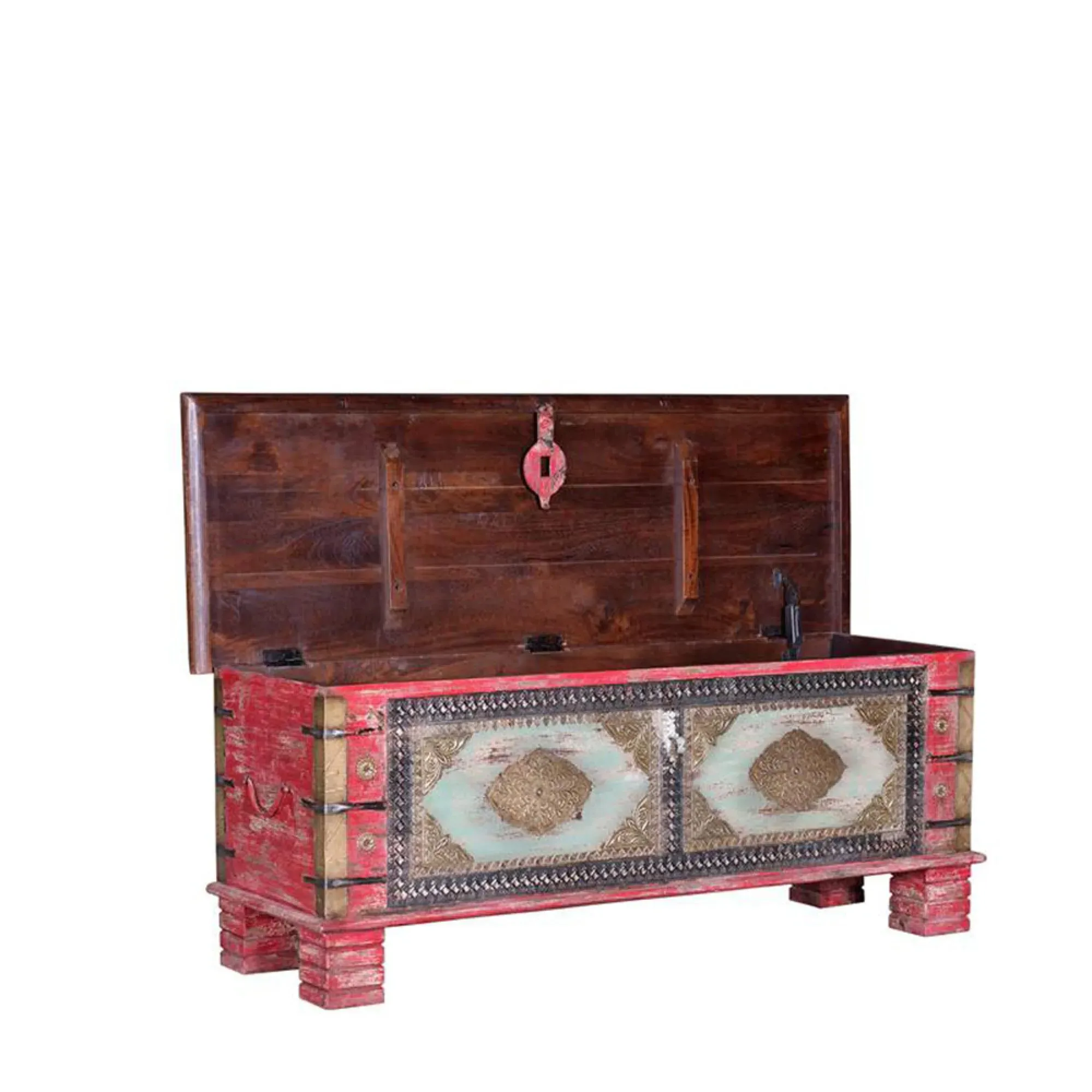 Dambach Storage Trunk - Bronze, Mango Wood
