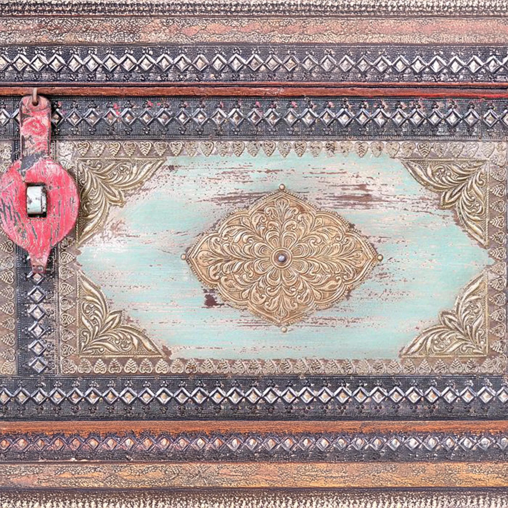 Dambach Storage Trunk - Bronze, Mango Wood