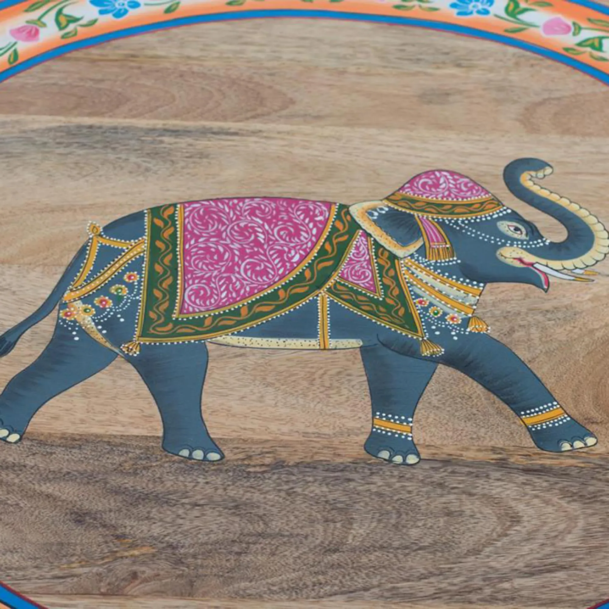 Darambue Round Coffee Table - Natural, Mango Wood