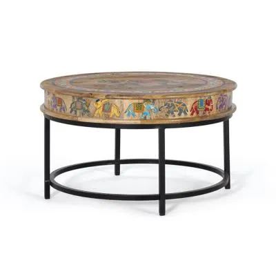 Darambue Round Coffee Table - Natural, Mango Wood image