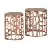 Dimbuni Round Coffee Table Set of 2 - Copper