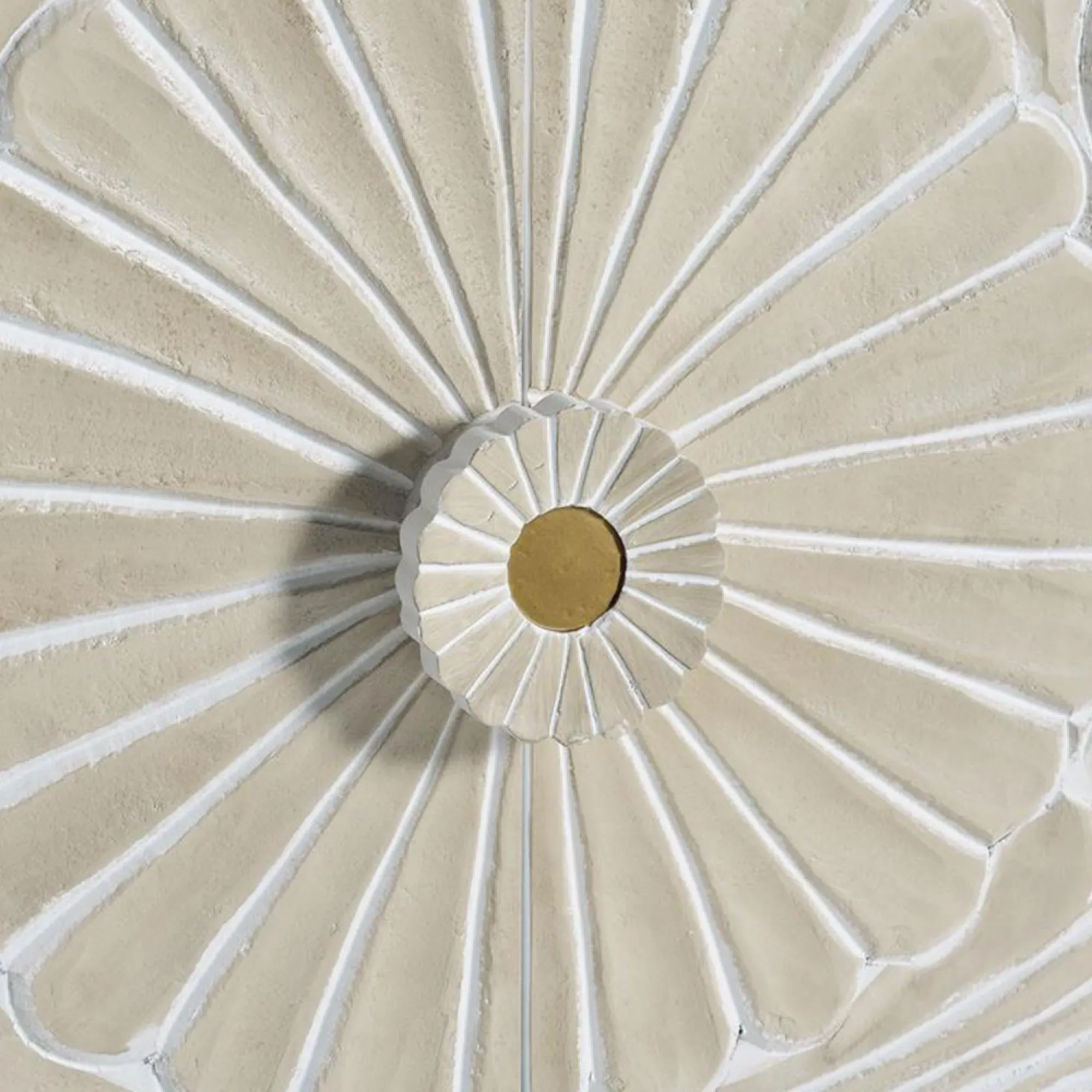 Dover 4 Door Large TV Unit with Carved Details - White, Mango Wood