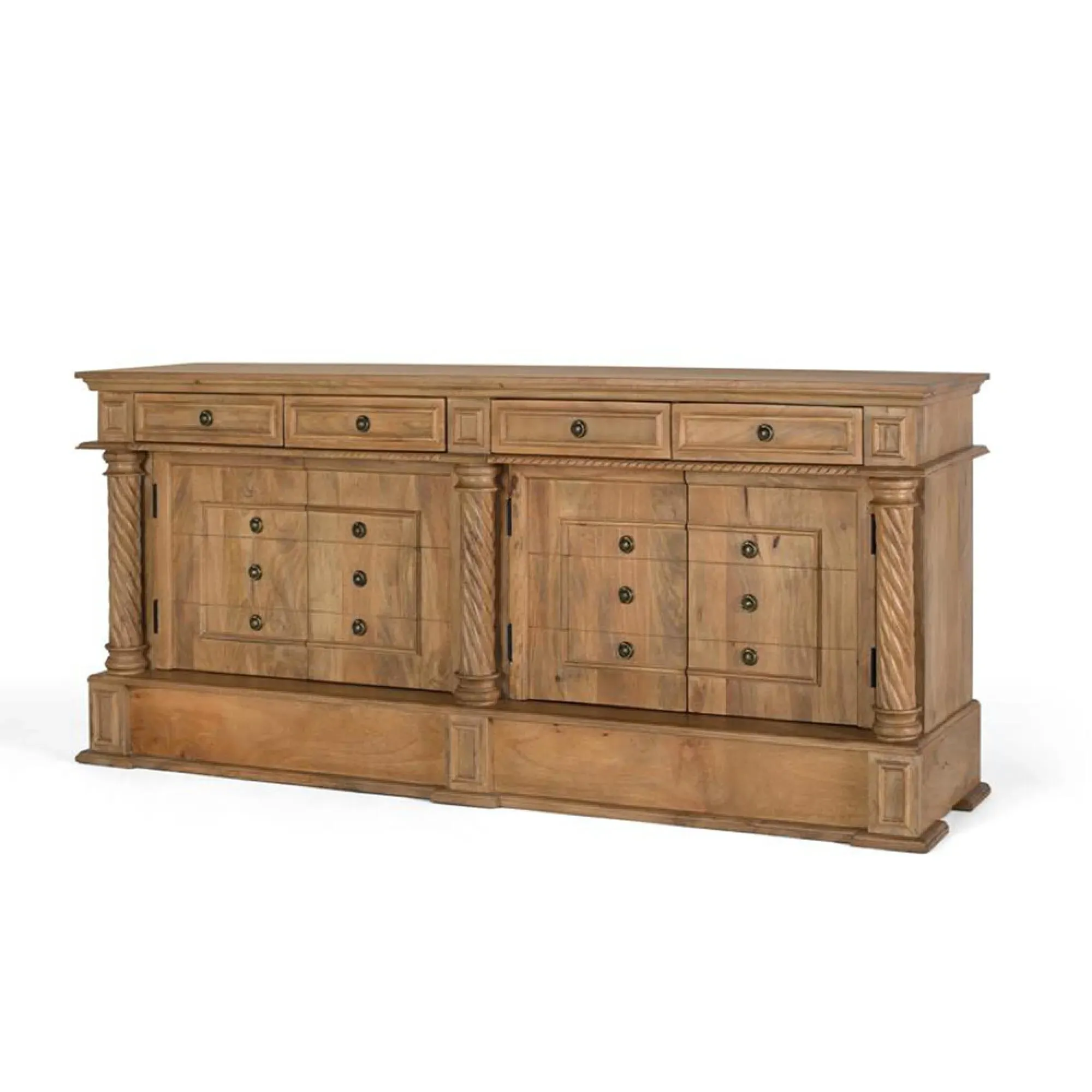 Drizara 4 Door Sideboard - Natural, Mango Wood