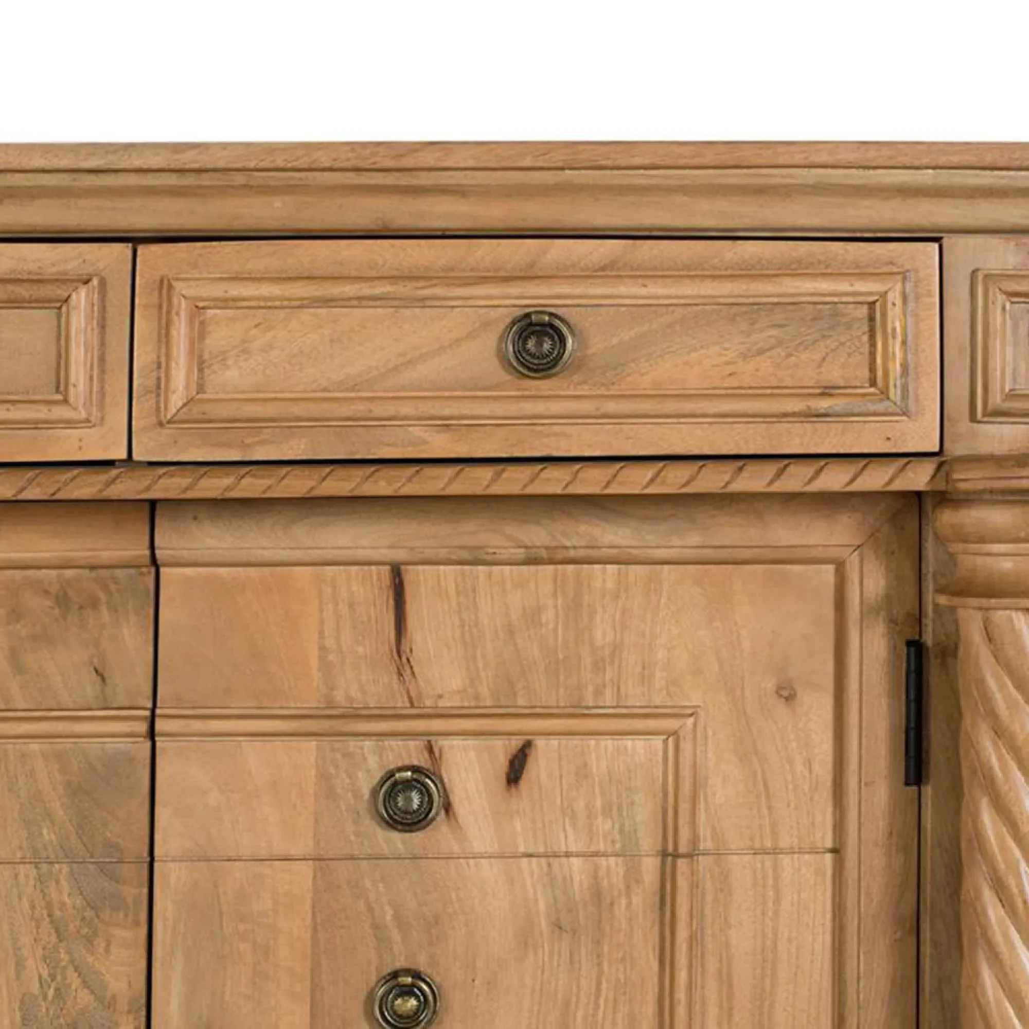 Drizara 4 Door Sideboard - Natural, Mango Wood