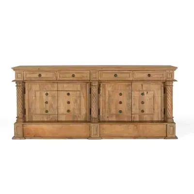 Drizara 4 Door Sideboard - Natural, Mango Wood