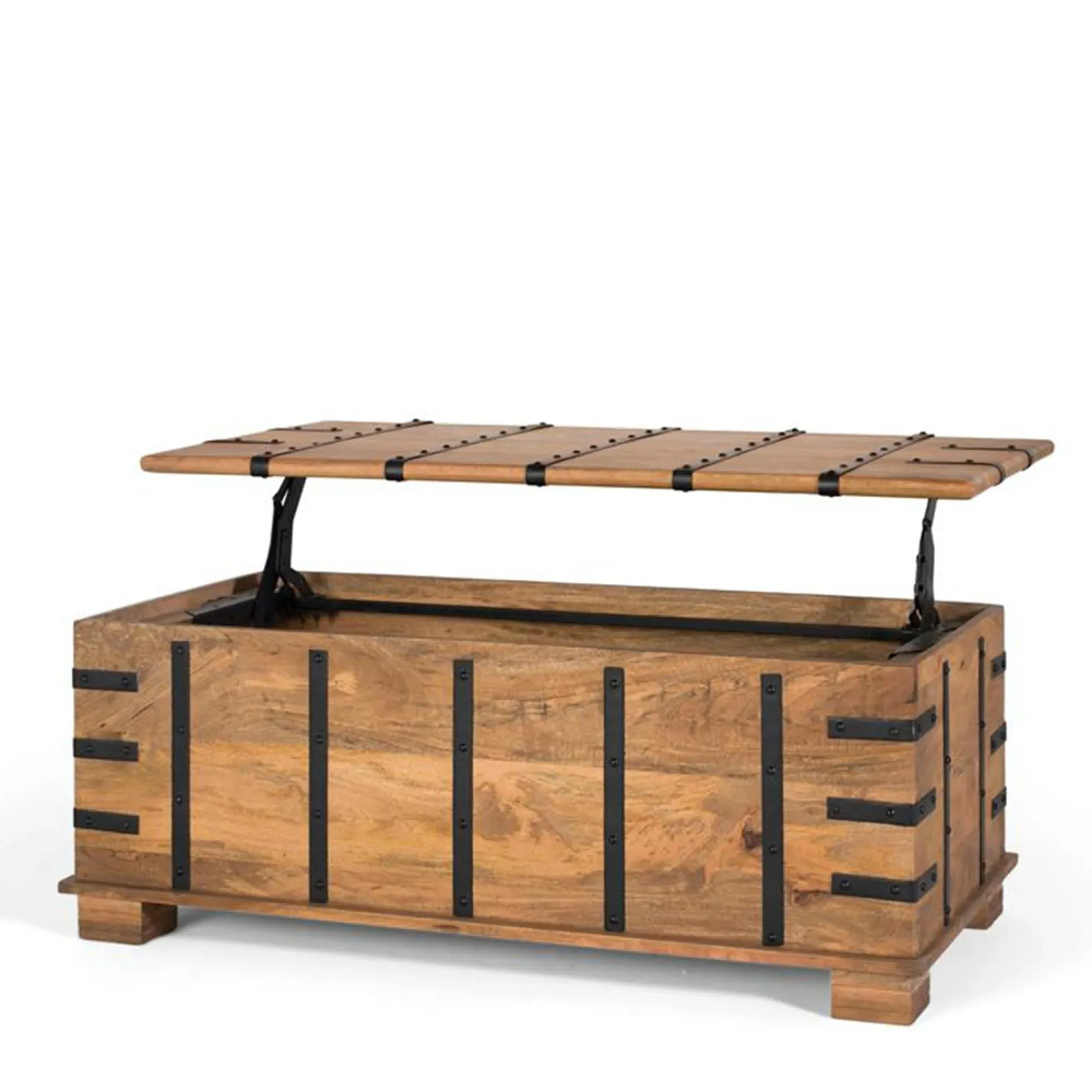 Elaine Storage Trunk - Natural, Mango Wood