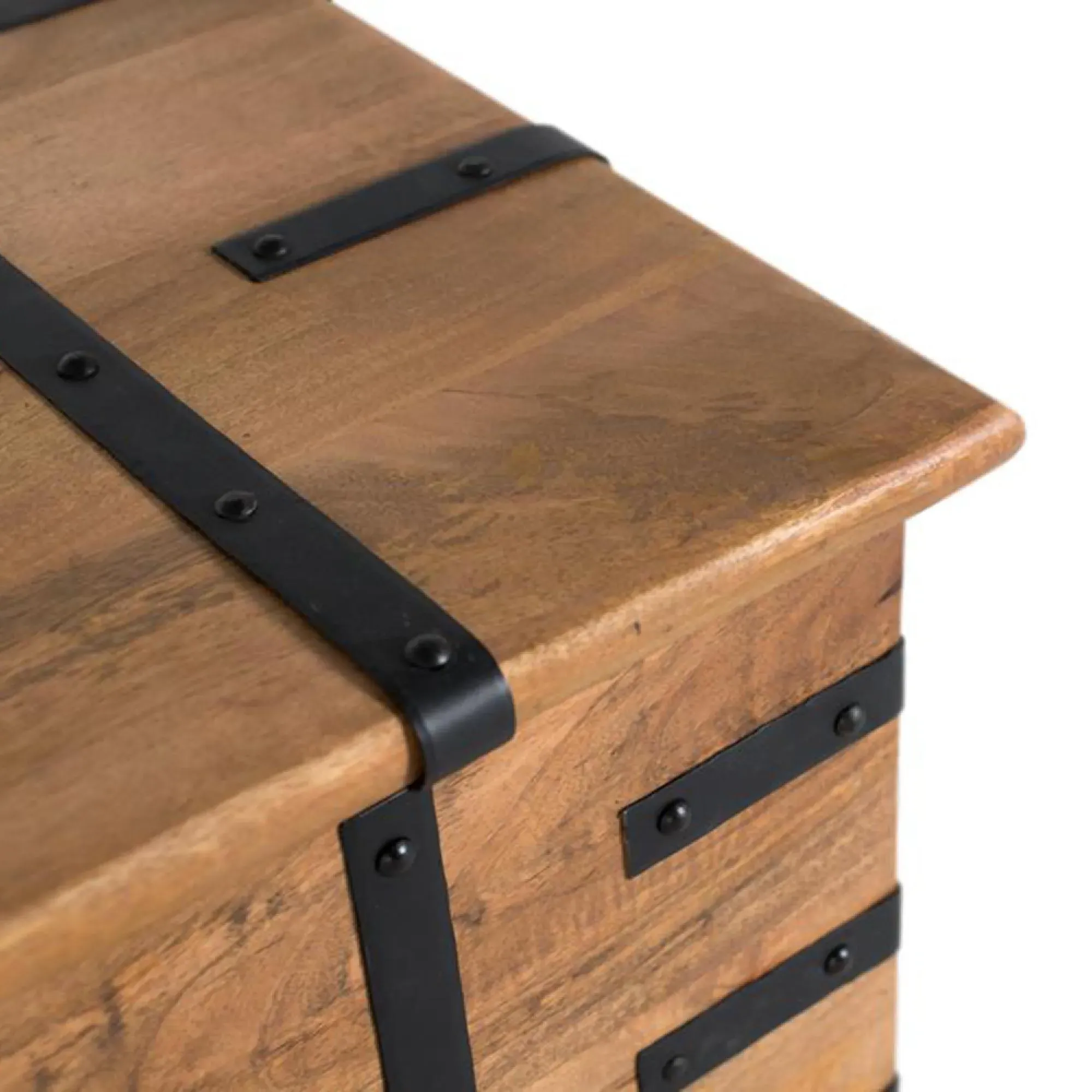 Elaine Storage Trunk - Natural, Mango Wood