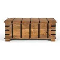 Elaine Storage Trunk - Natural, Mango Wood