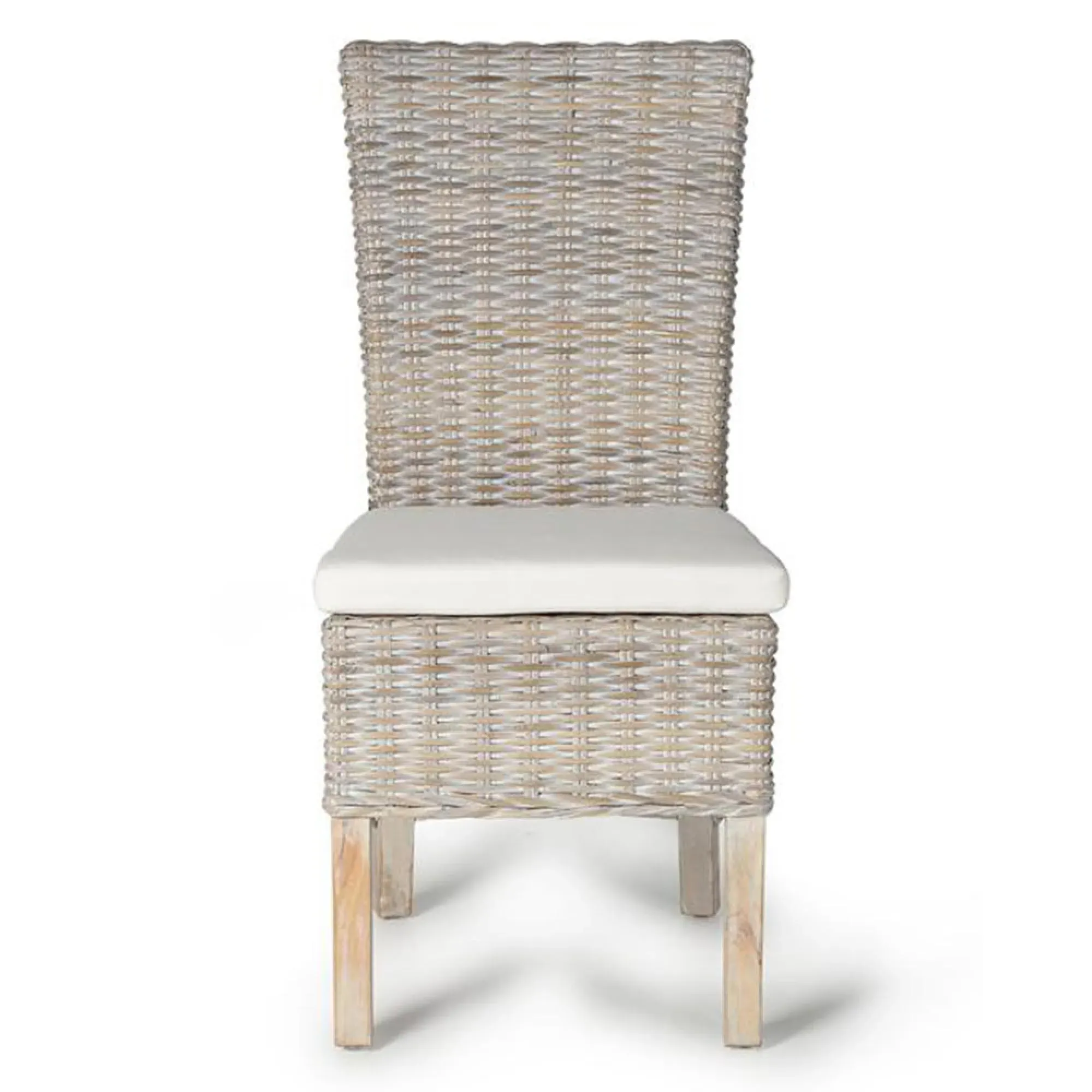 Elbing Dining Chair Set of 2 - Grey Rattan