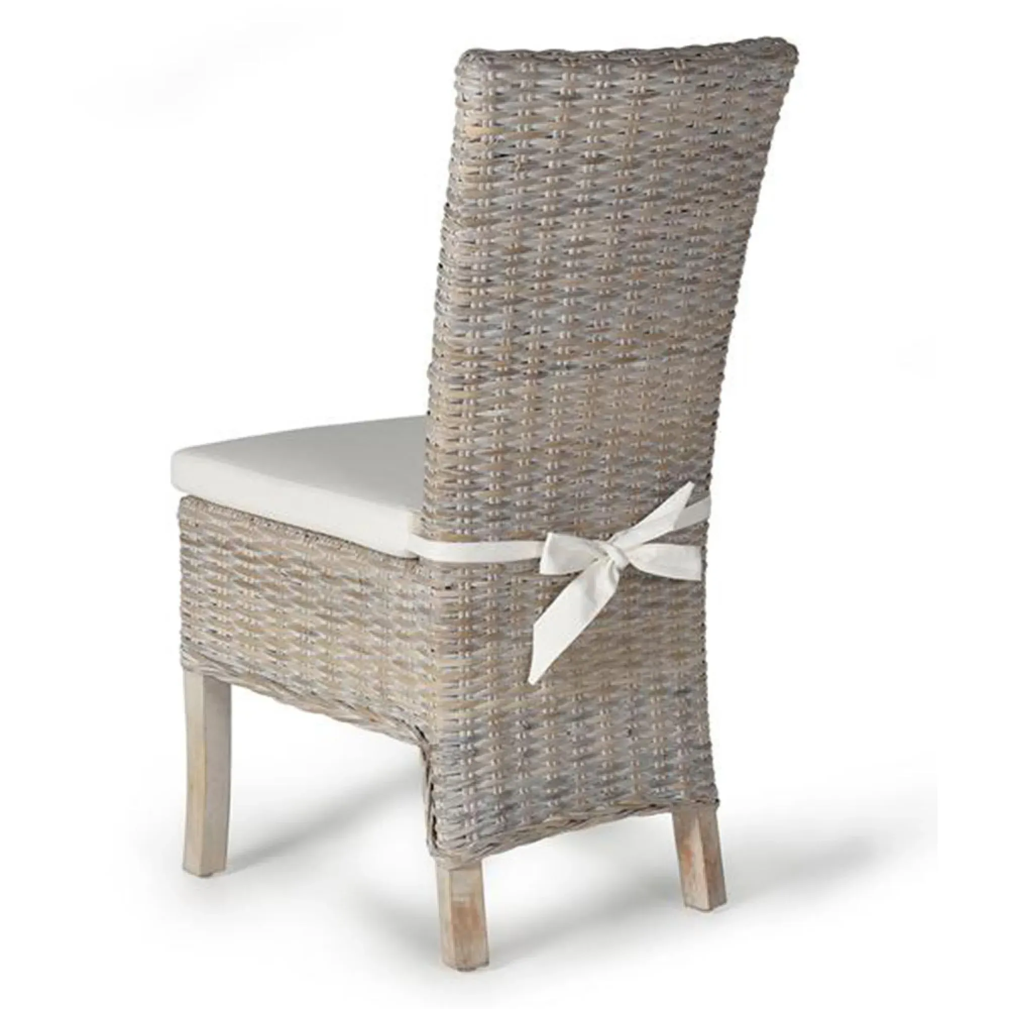 Elbing Dining Chair Set of 2 - Grey Rattan