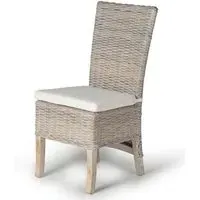 Elbing Dining Chair Set of 2 - Grey Rattan