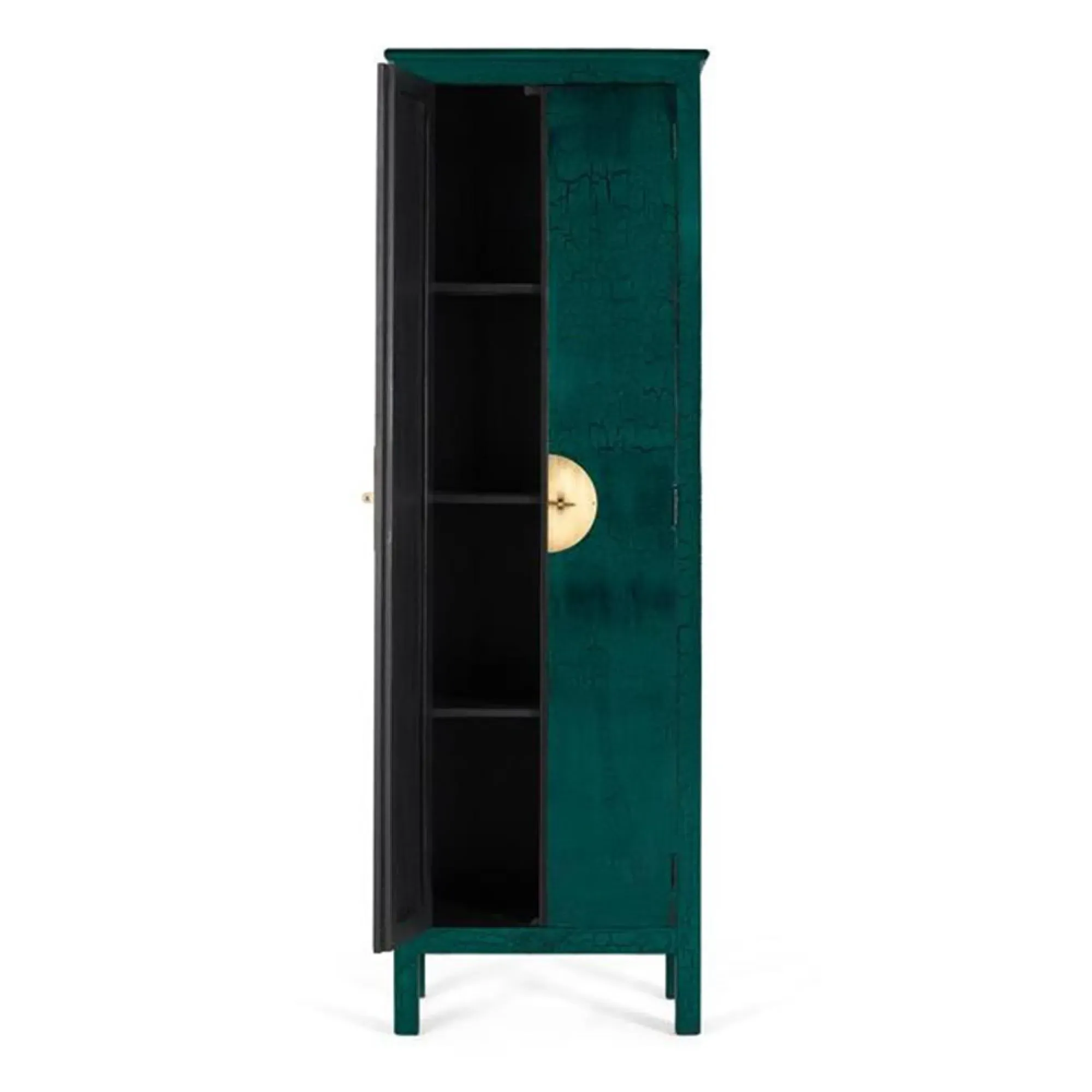 Elderon 2 Door Wardrobe - Green, Mango Wood