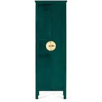 Elderon 2 Door Wardrobe - Green, Mango Wood