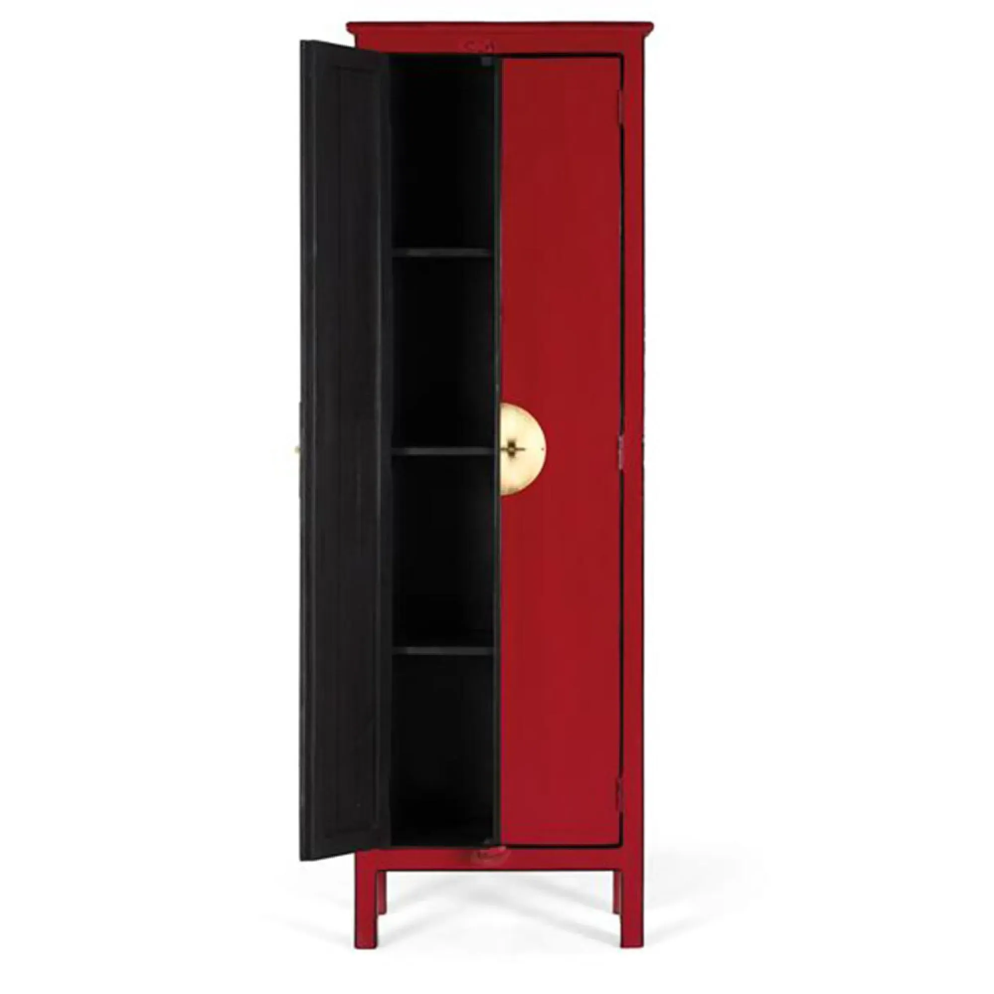Elderon 2 Door Wardrobe - Red, Mango Wood