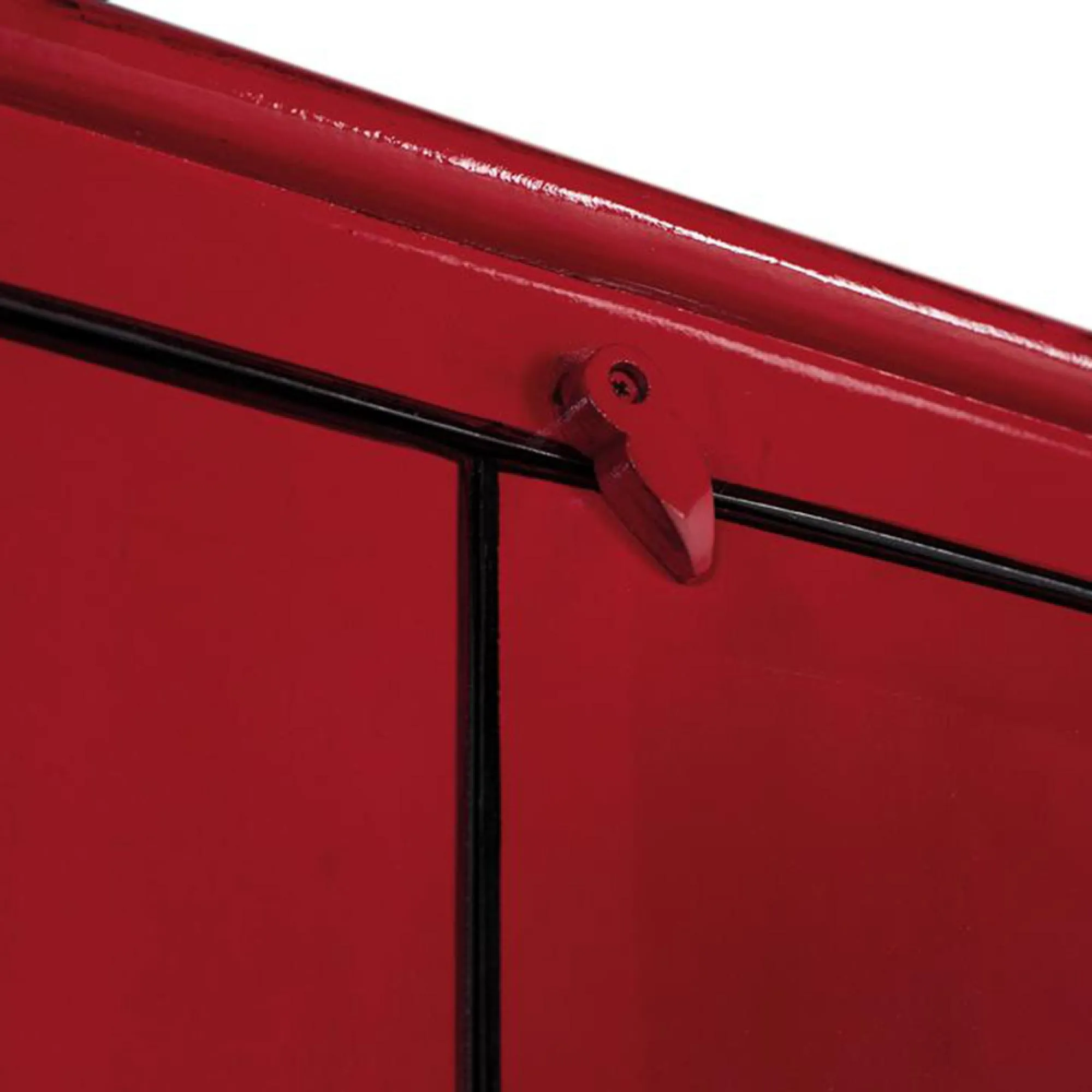 Elderon 2 Door Wardrobe - Red, Mango Wood