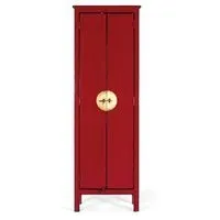 Elderon 2 Door Wardrobe - Red, Mango Wood