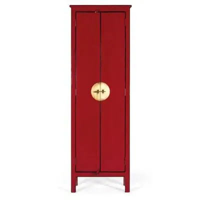 Elderon 2 Door Wardrobe - Red, Mango Wood