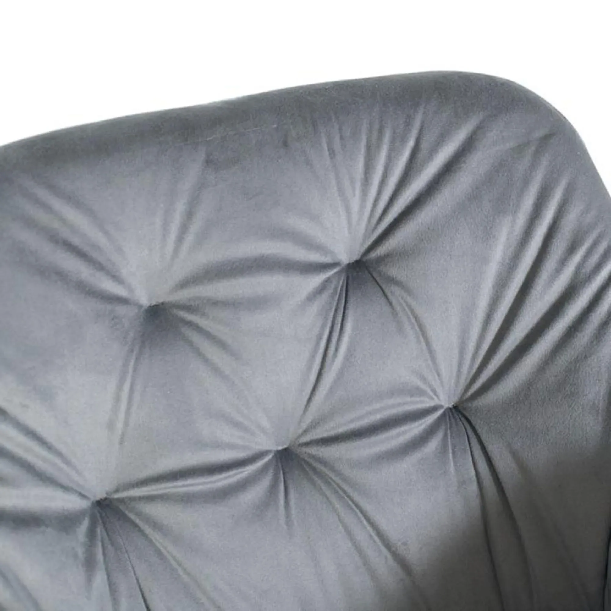 Elvoshi Fabric Barstool with Back - Blue, Velvet