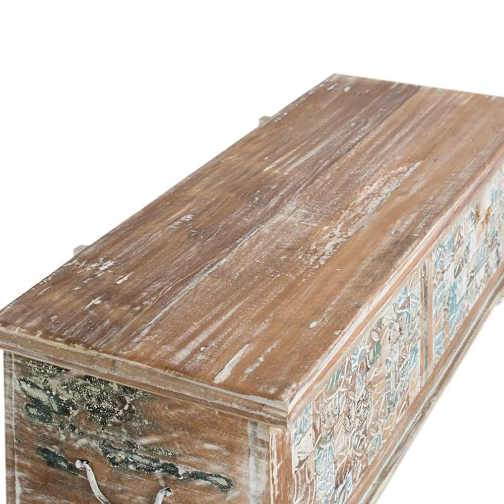 Entholzen Carved Storage Trunk - Mango Wood