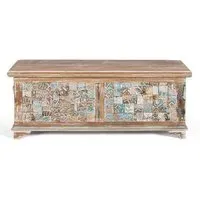 Entholzen Carved Storage Trunk - Mango Wood