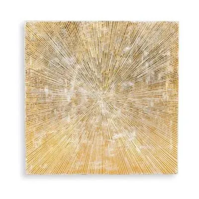 Etulia Square Decorative Panel Starburst - Gold