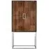 Fairland 2 Door Bar Cabinet - Black, Mango Wood