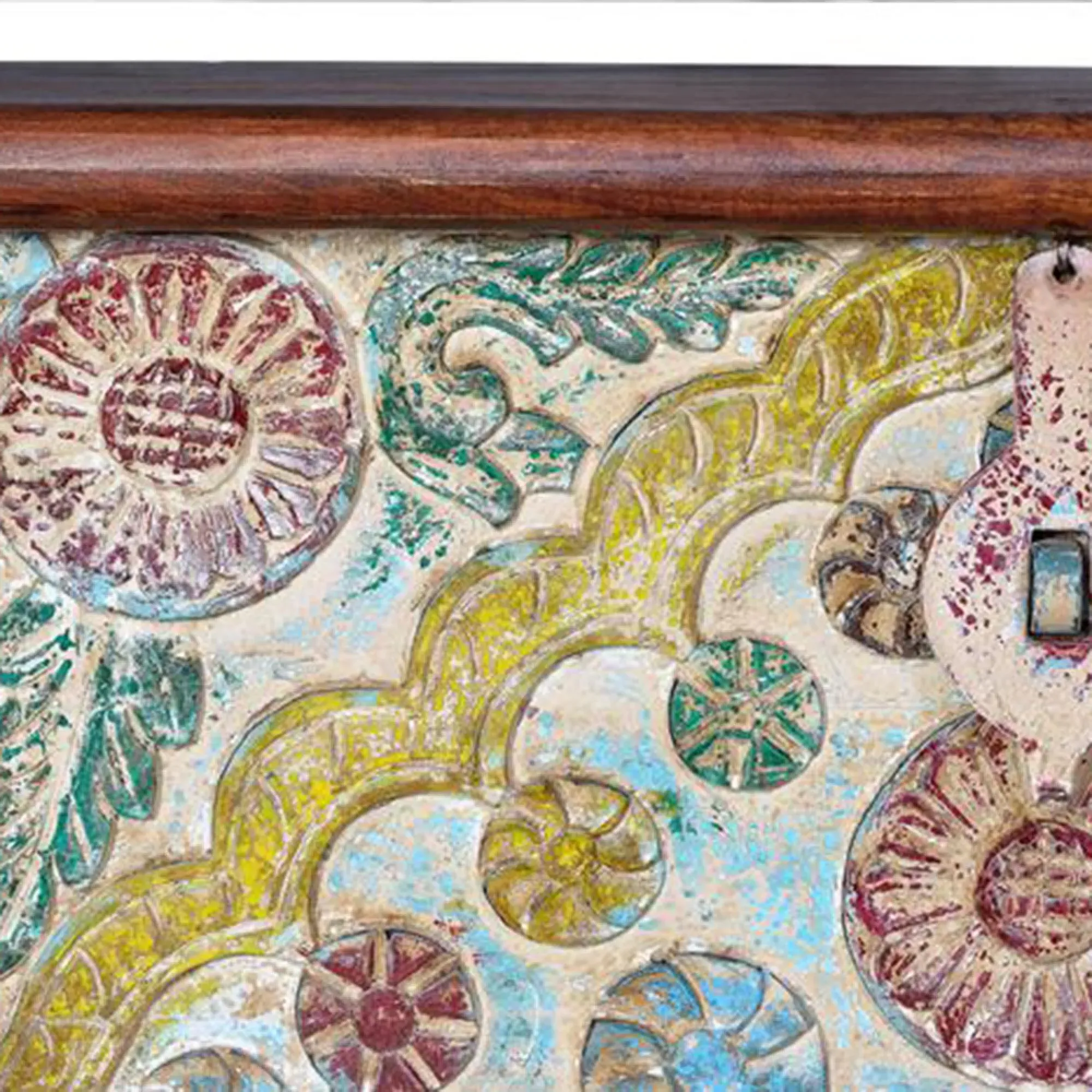 Feldham Storage Trunk - Multicolour, Mango Wood