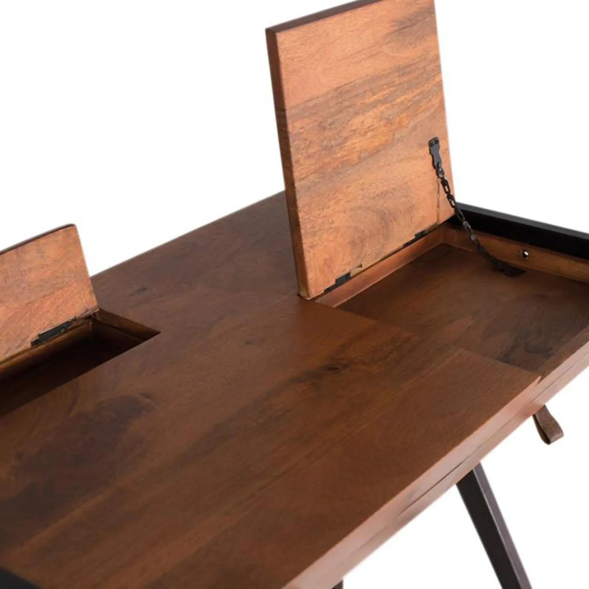 Fermo 2 Drawer Desk - Walnut, Mango Wood