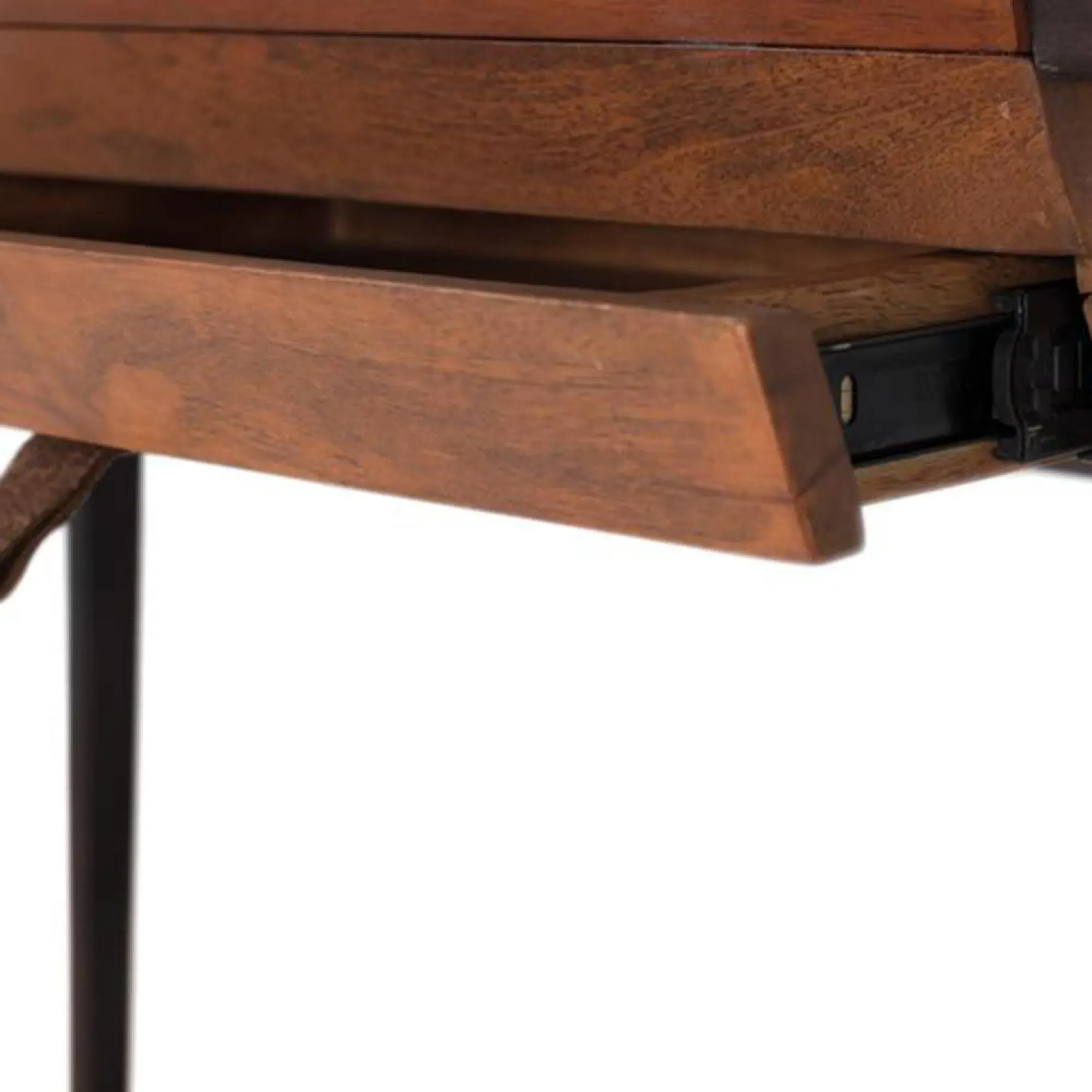 Fermo 2 Drawer Desk - Walnut, Mango Wood