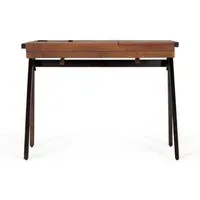 Fermo 2 Drawer Desk - Walnut, Mango Wood