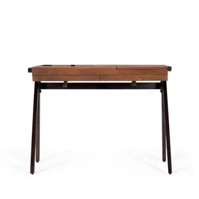 Fermo 2 Drawer Desk - Walnut, Mango Wood image