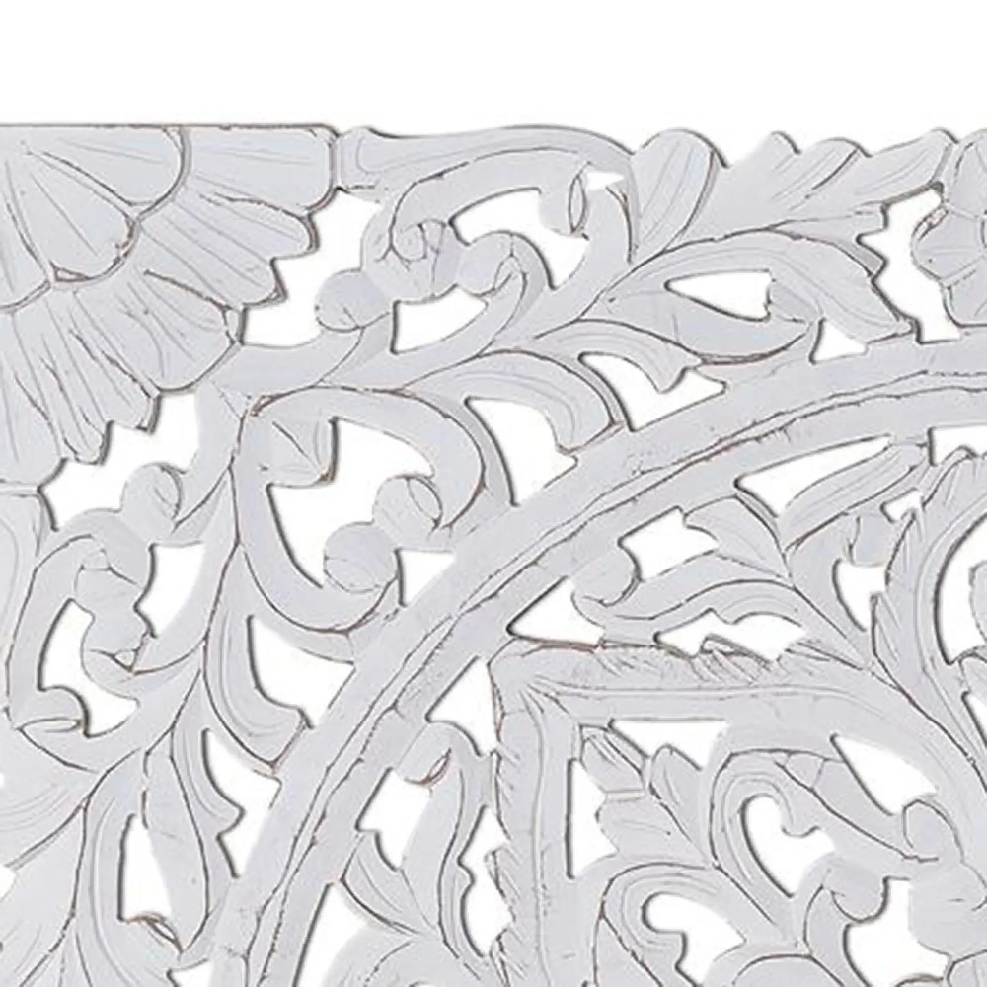 Fetesht Square Decorative Panel - White, Wood