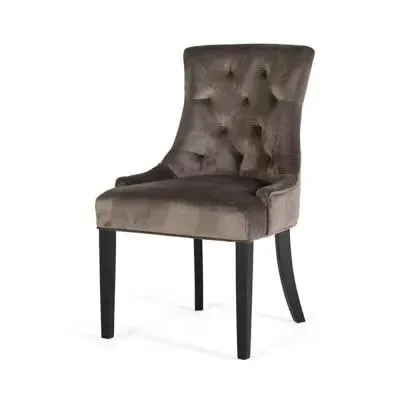 Firestone Dining Chair Set of 2 - Charcoal Velvet