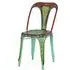 Flint Tolix Dining Chair Set of 2 - Green, Metal