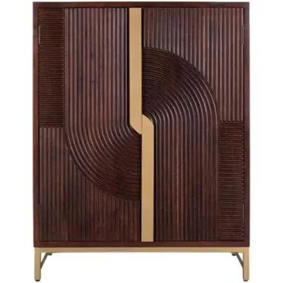 Flora Bar Cabinet - Cherry, Mango Wood image